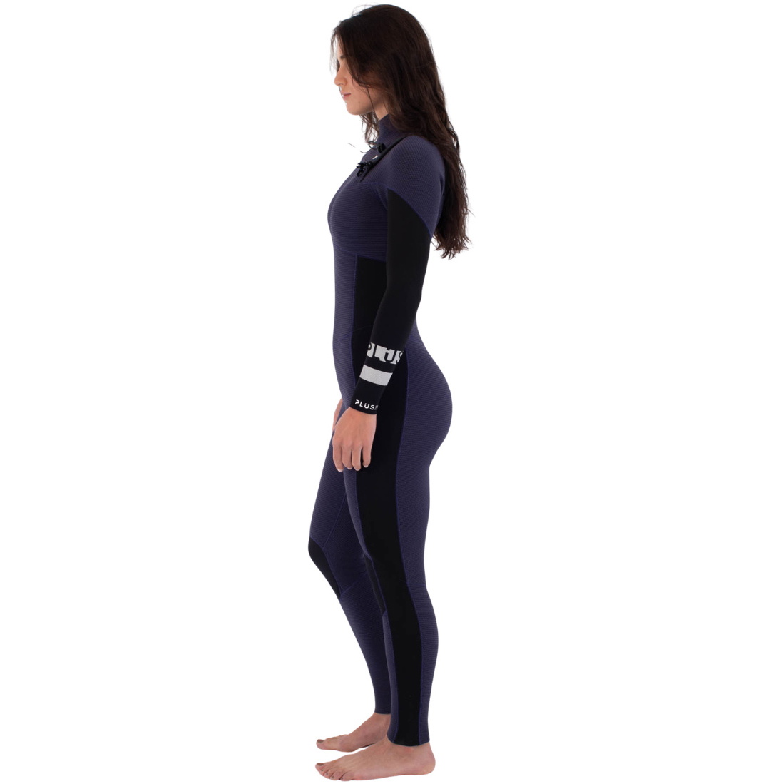 2026 Hurley Womens Plus 3/2mm Chest Zip Fato De Mergulho WFS0012302 - Vintage Iris